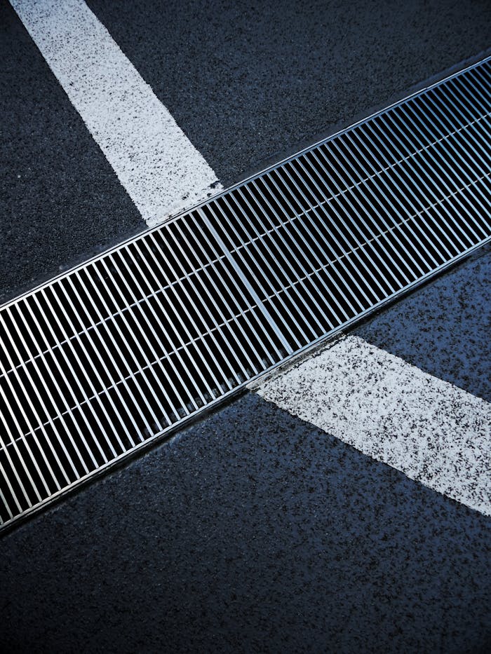 Metallic Grid on City Road